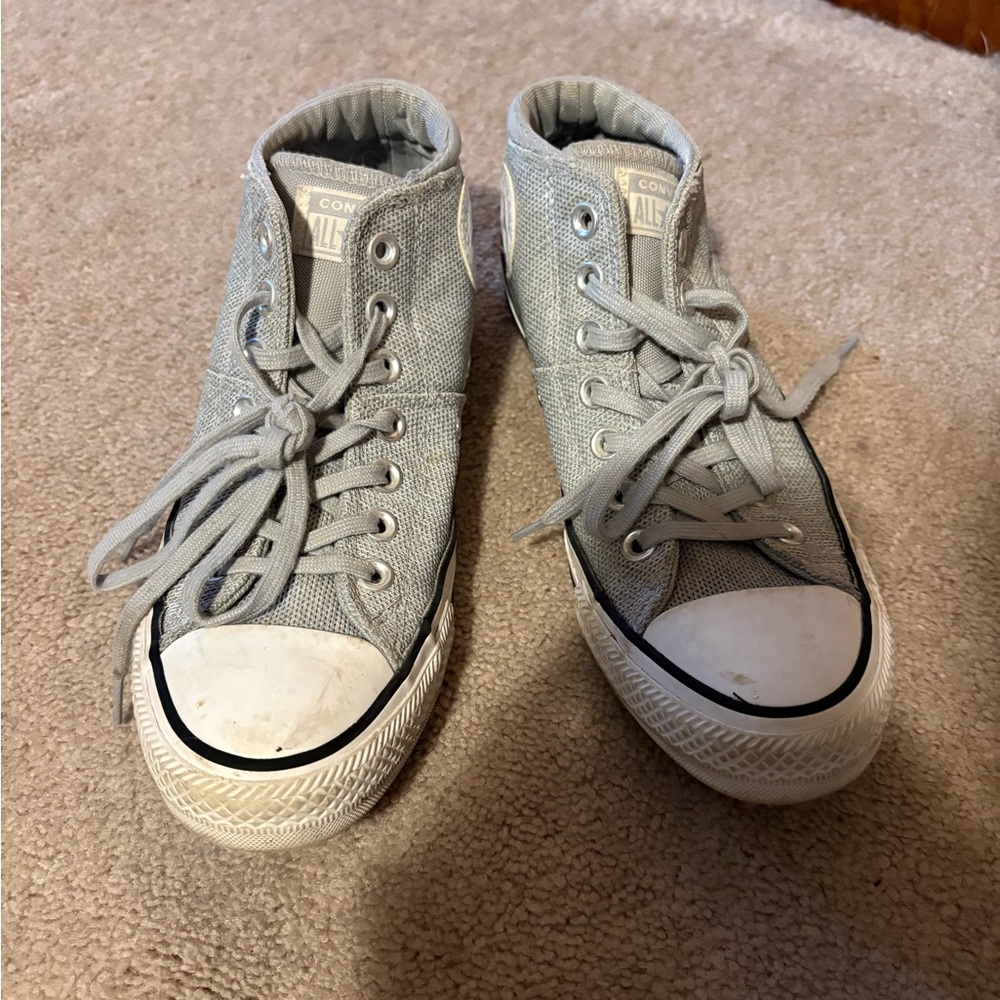Converse women’s Light Gray High-Tops